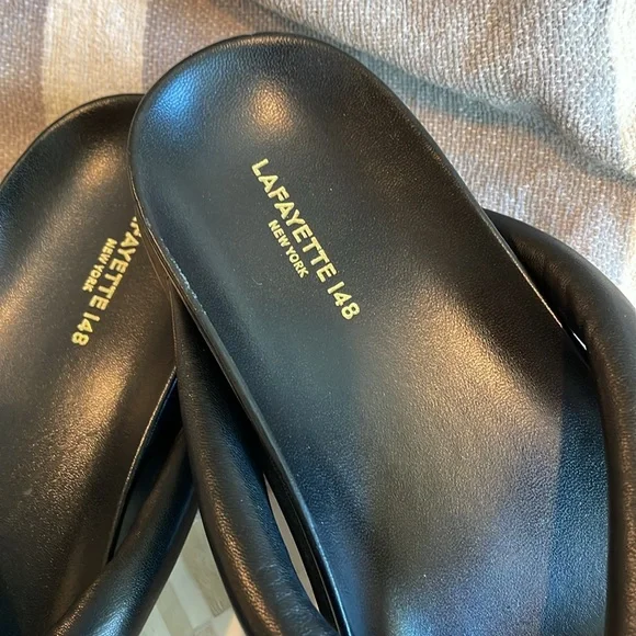 Lafayette 148 New York black slides (ml) - Picture 2 of 4